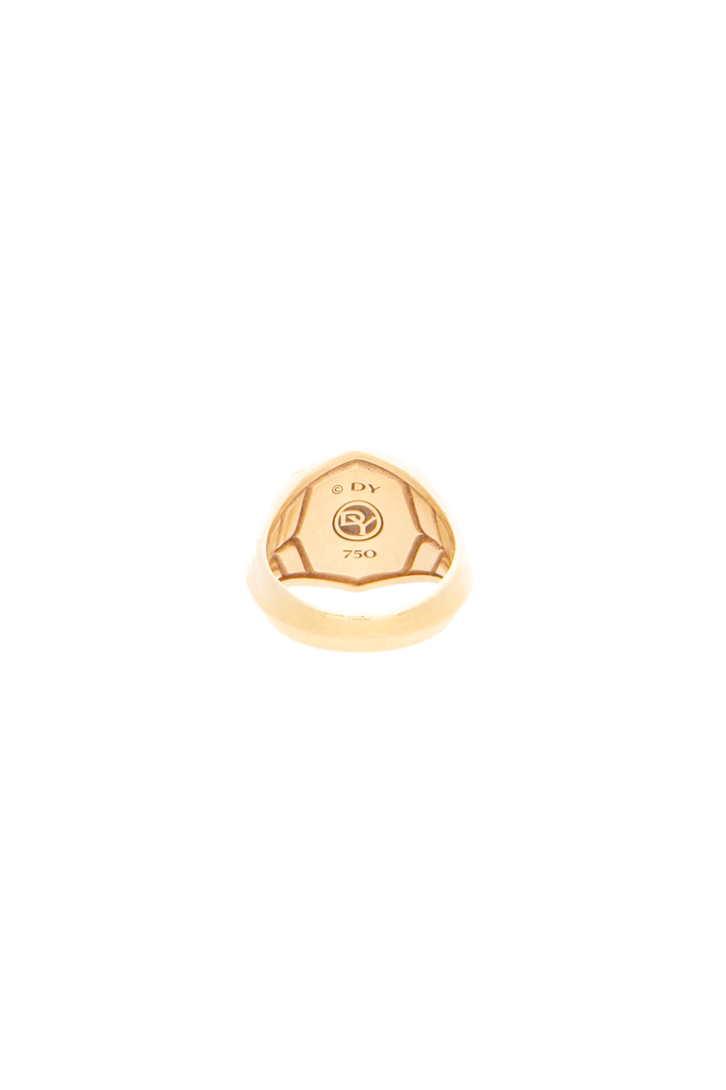 Men's Faceted Signet Ring - Size 8