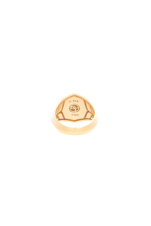 Men's Faceted Signet Ring - Size 8