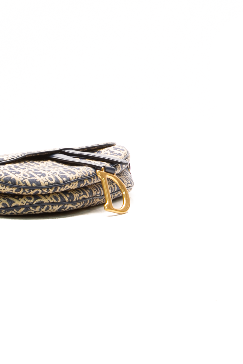 Raffia Effect Saddle Bag