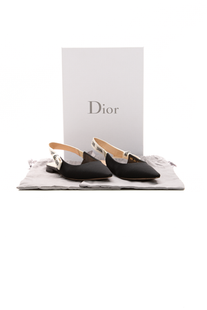 J'Adior Slingback Flats - Size 36.5