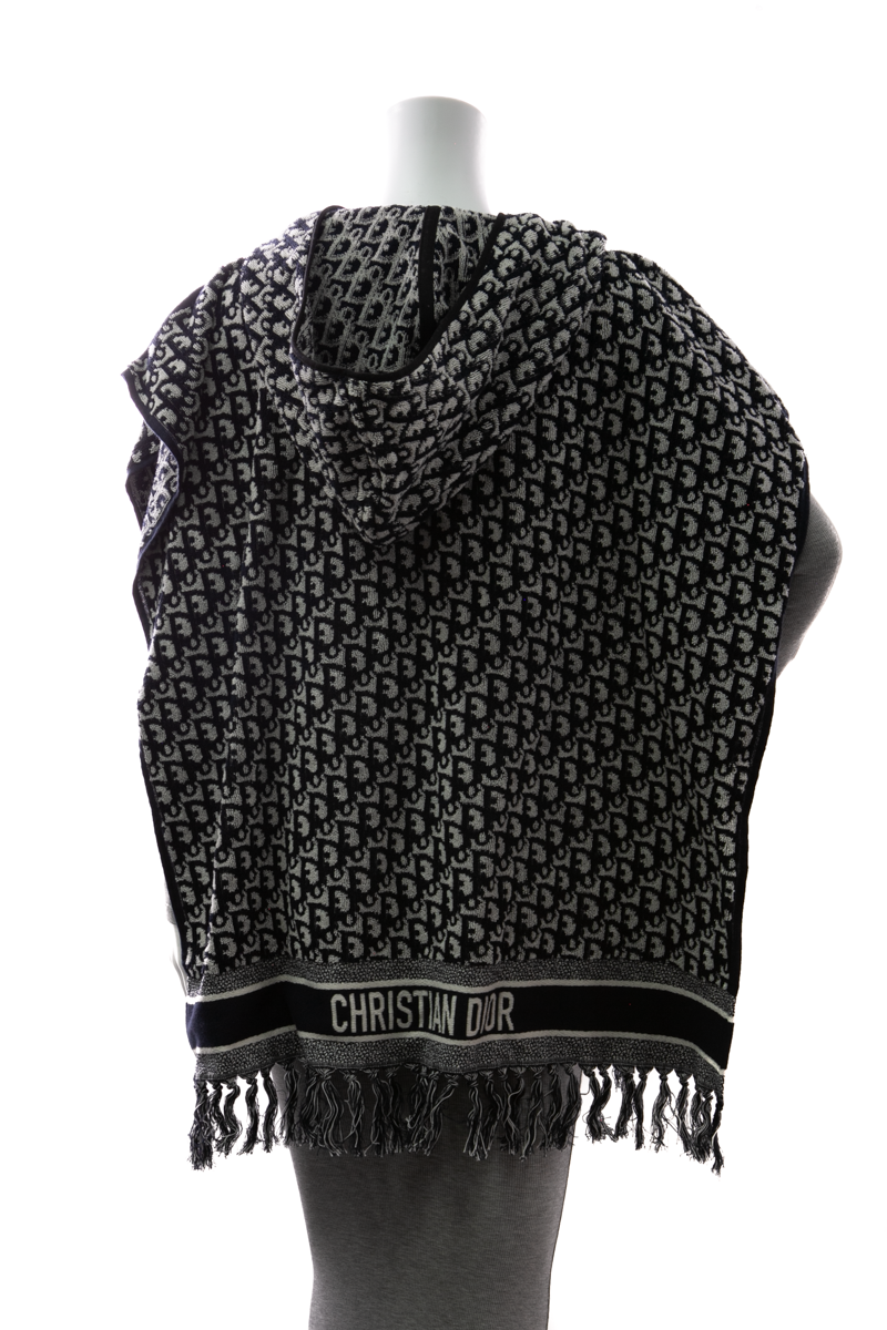 Oblique Hooded Poncho