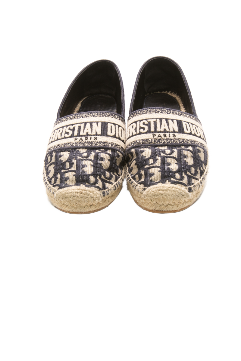 Christian-Dior-Granville-Espadrille-Flats- Size-38-295149