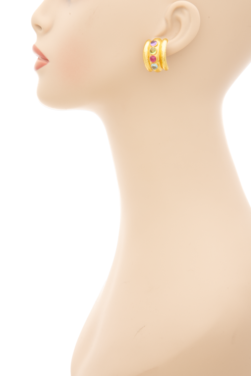 Tutti Frutti Wide Hoop Earrings