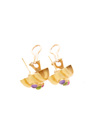 Tutti Frutti Wide Hoop Earrings