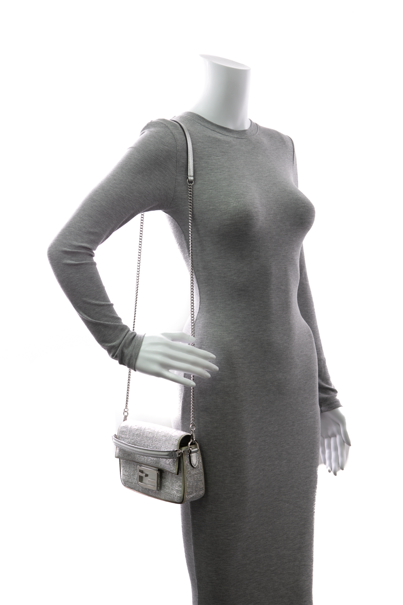 Crystal Mini Baguette Bag