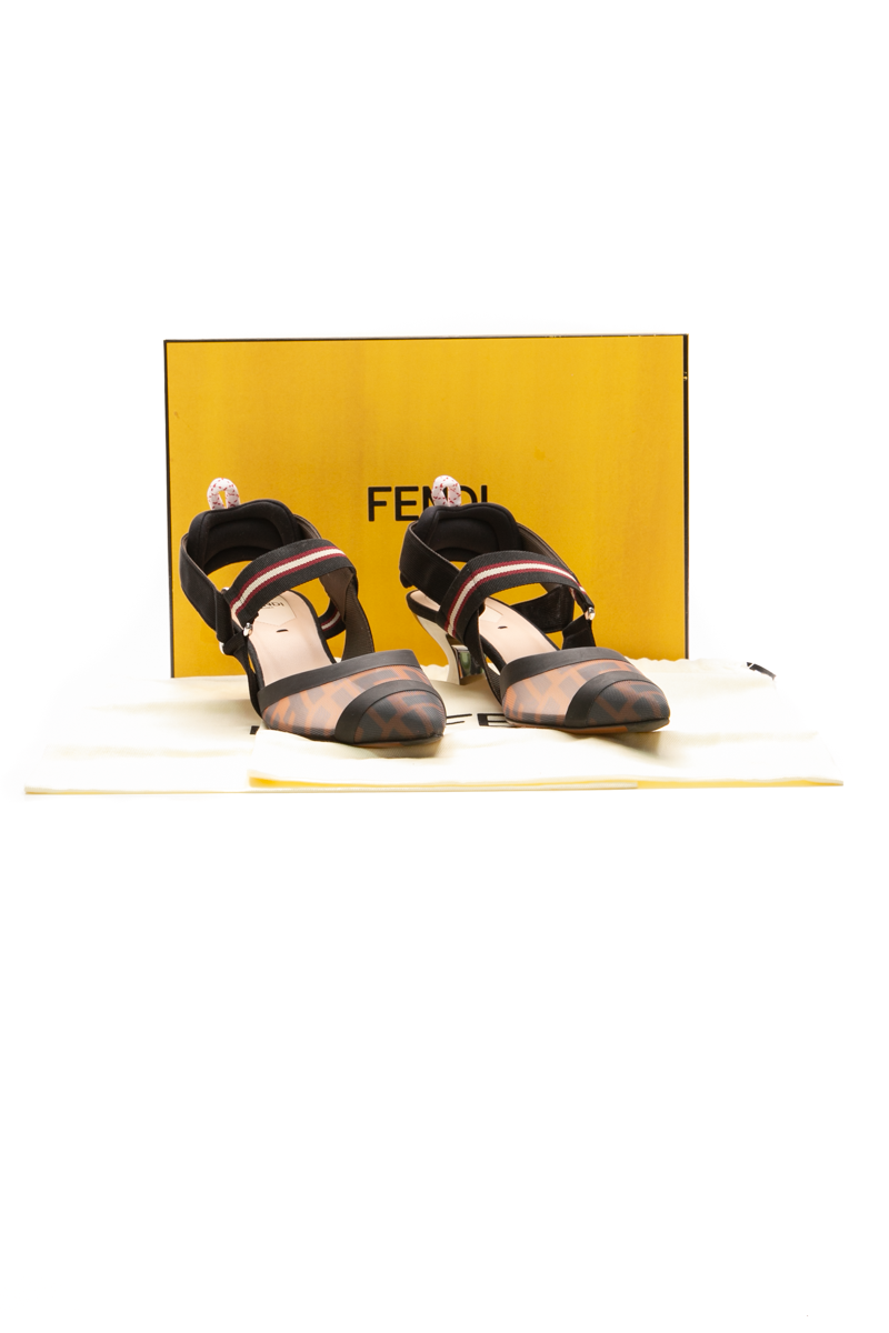 Colibri Runway Mesh FF Slingback Pumps - Size 36.5