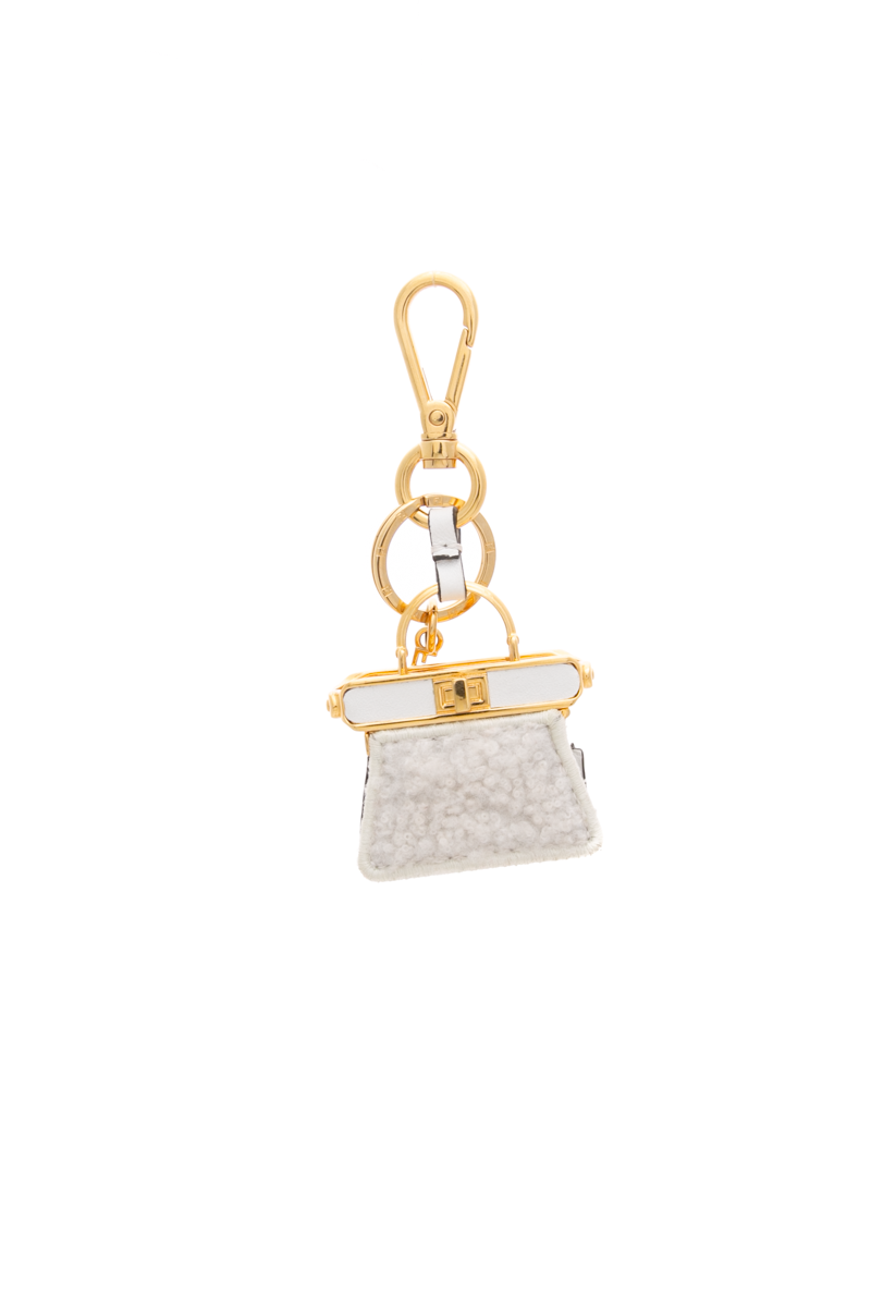 Fendiroma Peekaboo Key Ring Bag Charm