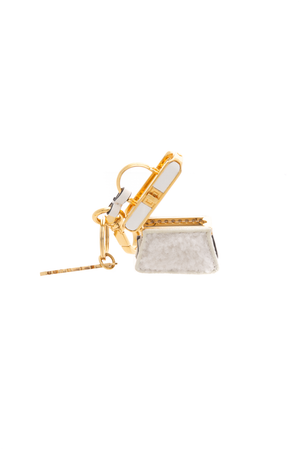 Fendiroma Peekaboo Key Ring Bag Charm