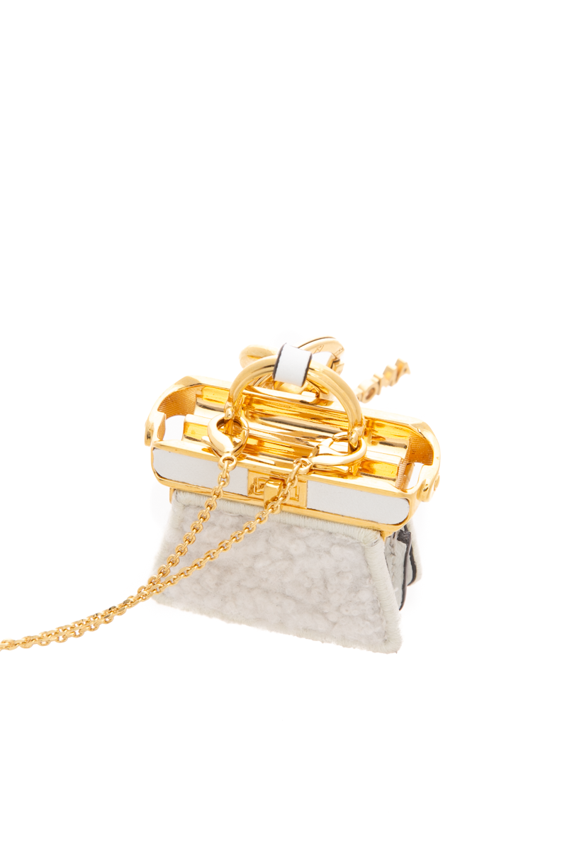 Fendiroma Peekaboo Key Ring Bag Charm