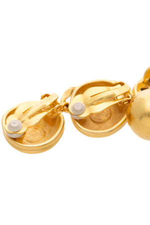 Chunky Drop Clip-On Earrings