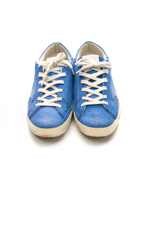 Lizard Embossed Super-Star Sneakers - Size 40