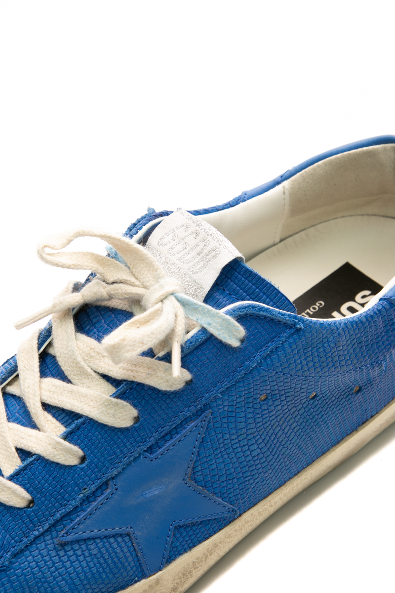 Lizard Embossed Super-Star Sneakers - Size 40