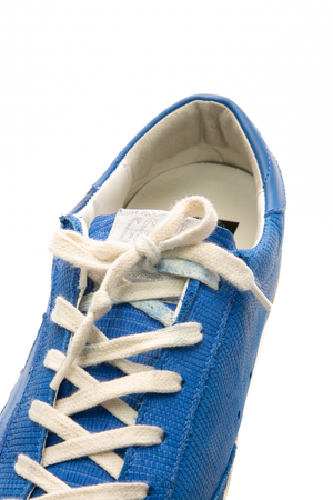 Lizard Embossed Super-Star Sneakers - Size 40
