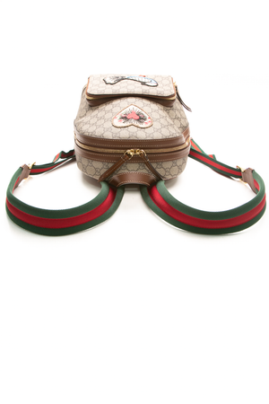 Embroidered Zip Backpack