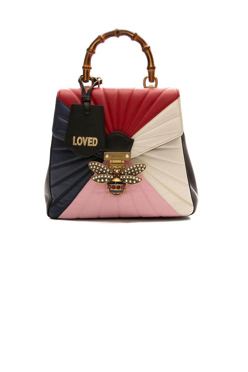 【希少】GUCCI クイーンマーガレット バンブー レザー バックパック Gucci Queen Margaret Bamboo Backpack - Couture USA