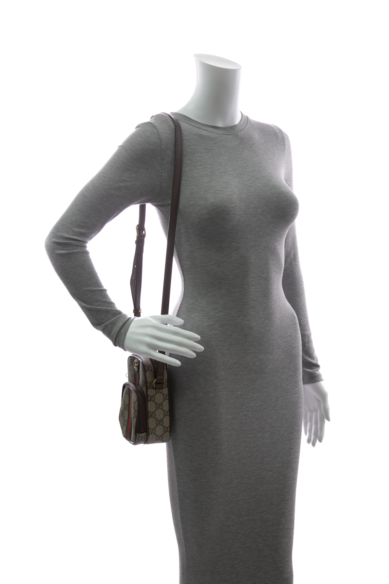 GG Ophidia Double Zip Mini Messenger Bag