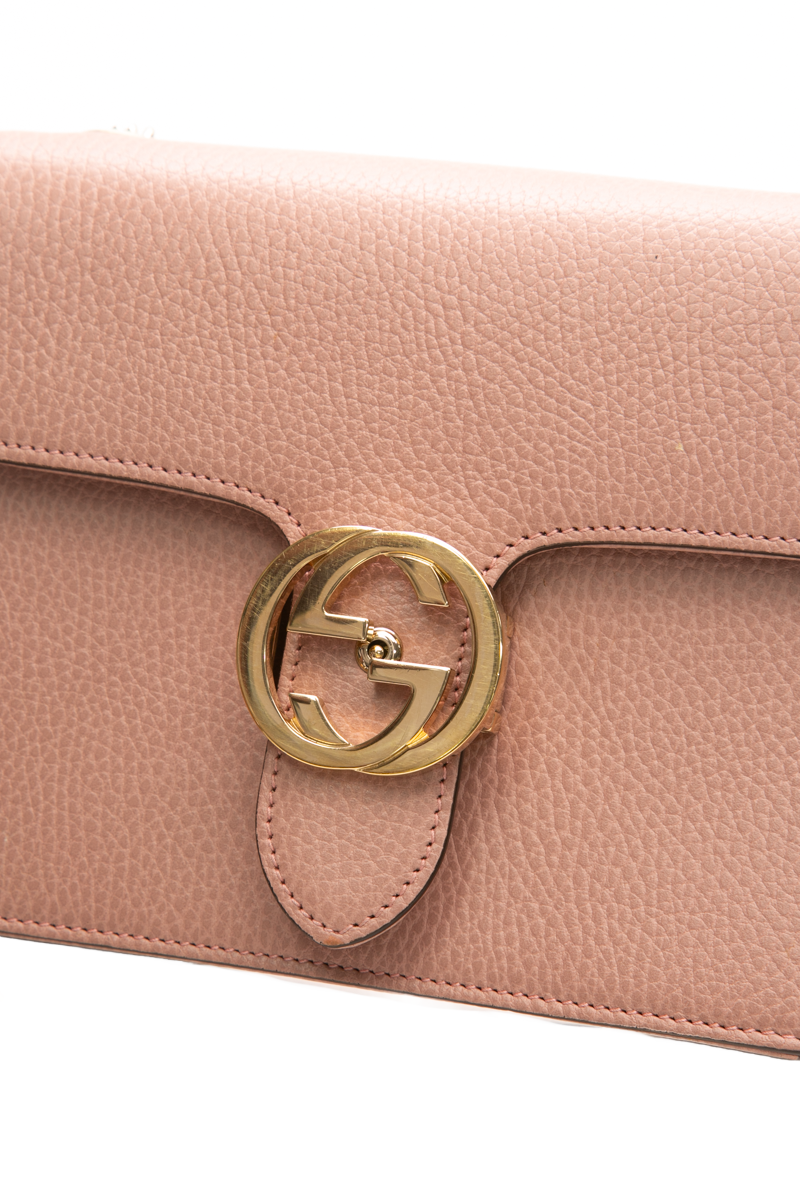 Dollar Interlocking G Small Flap Bag