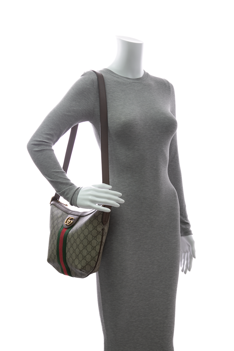 Small Ophidia Half Moon Hobo Bag