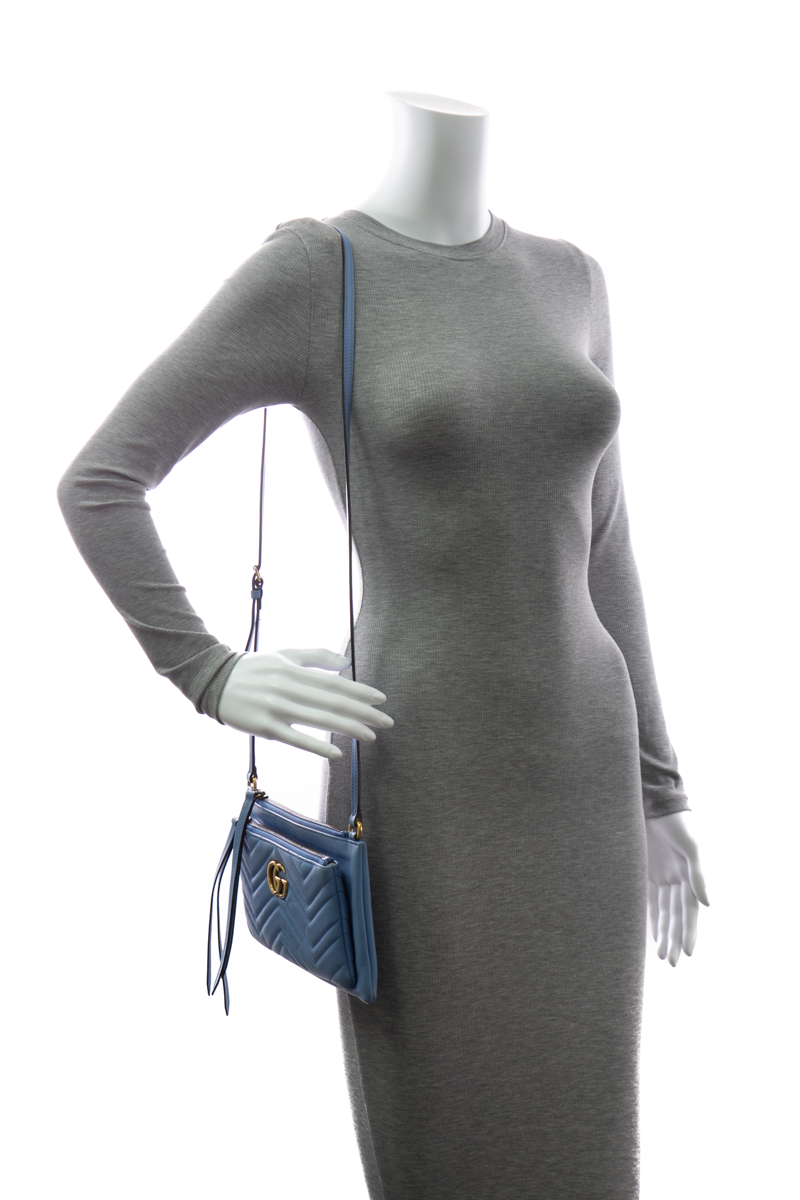 Marmont Double Zip Crossbody Bag