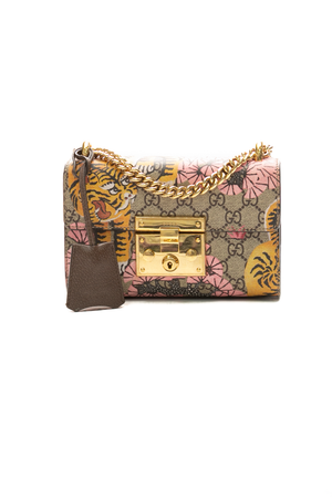 Gucci-Bengal-Print-GG-Small-Padlock- Shoulder-Bag-296478