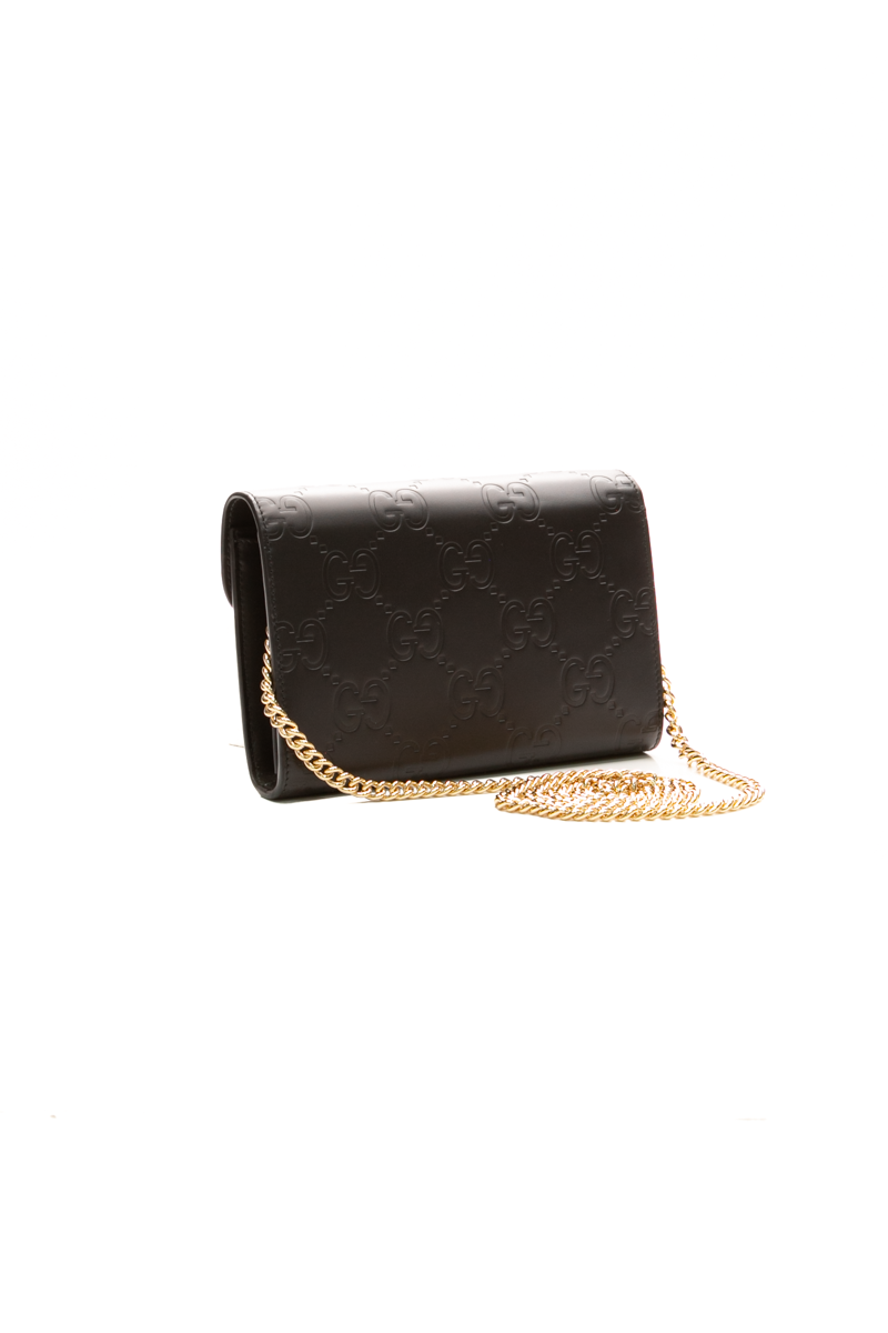 GG Debossed Chain Wallet
