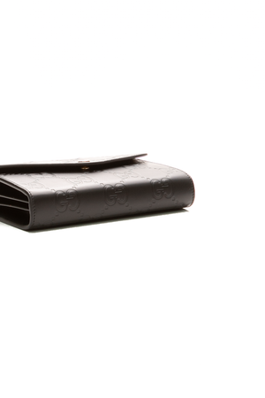 GG Debossed Chain Wallet