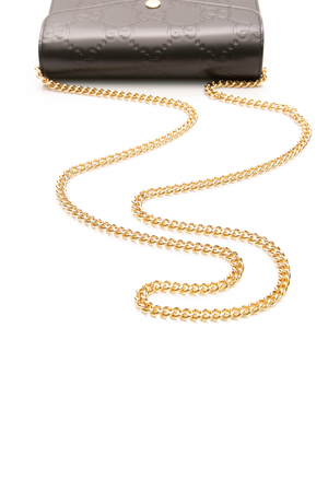 GG Debossed Chain Wallet