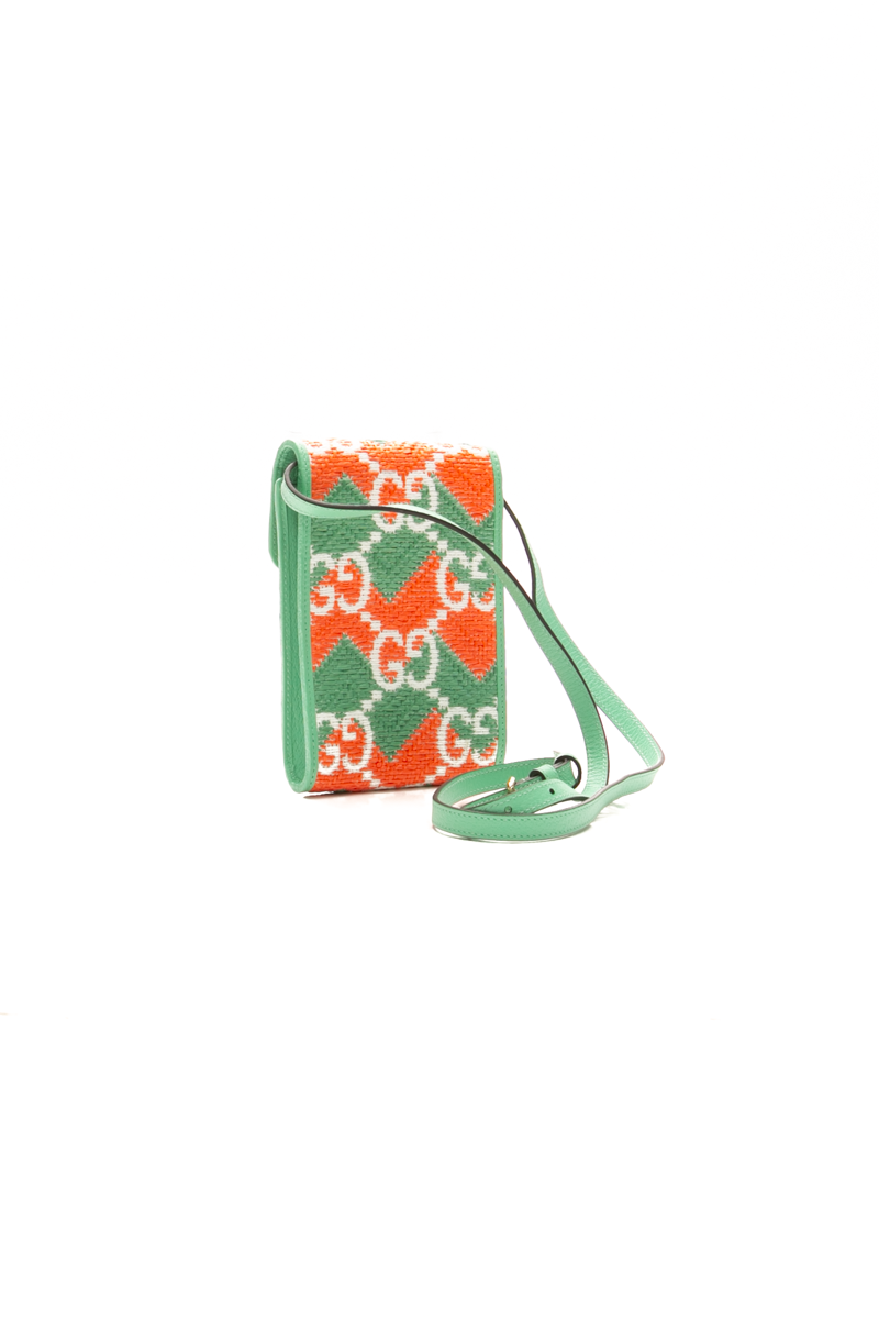 GG Raffia Miami Crossbody Bag