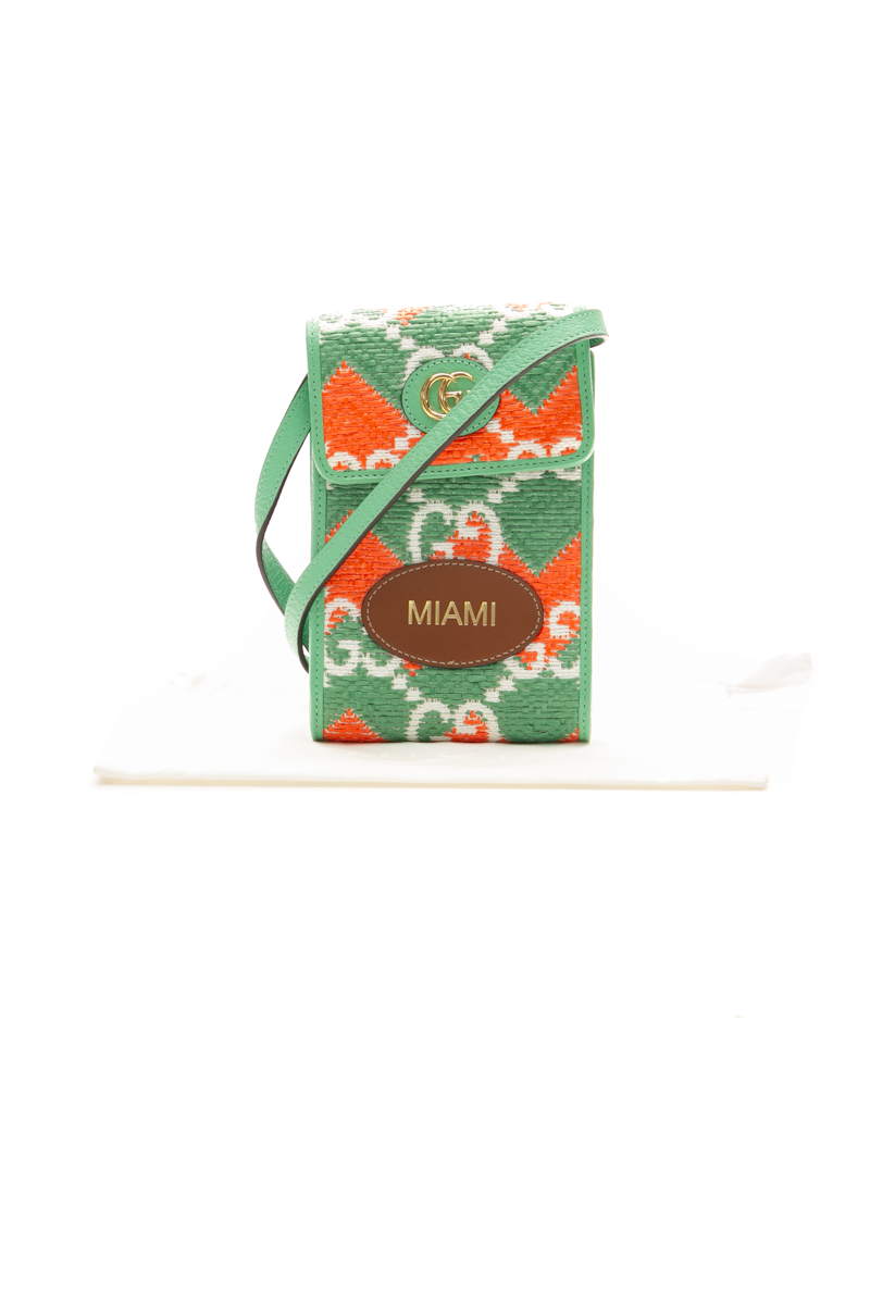 GG Raffia Miami Crossbody Bag