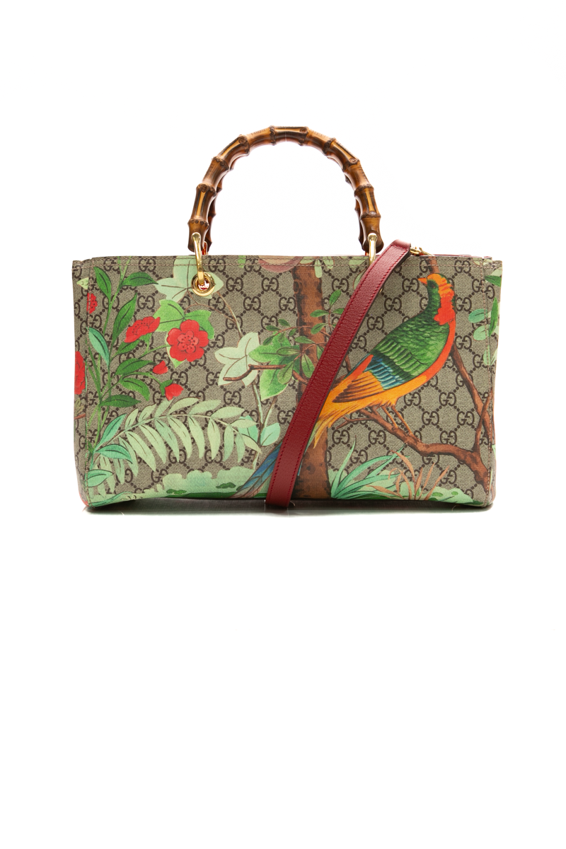 GUCCI 16cm カバン Gucci Tian Bamboo Medium Shopper Tote Bag - Couture USA
