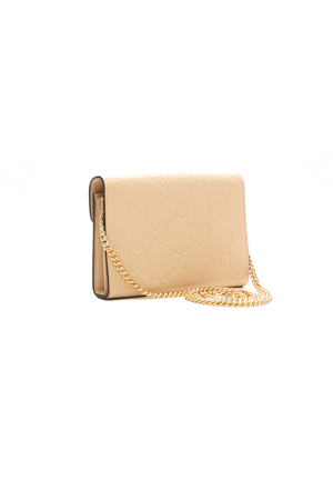 GG Envelope Wallet on Chain Bag