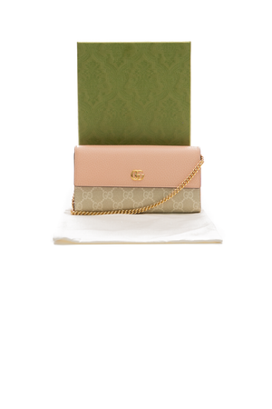 GG Marmont Bicolor Wallet on Chain