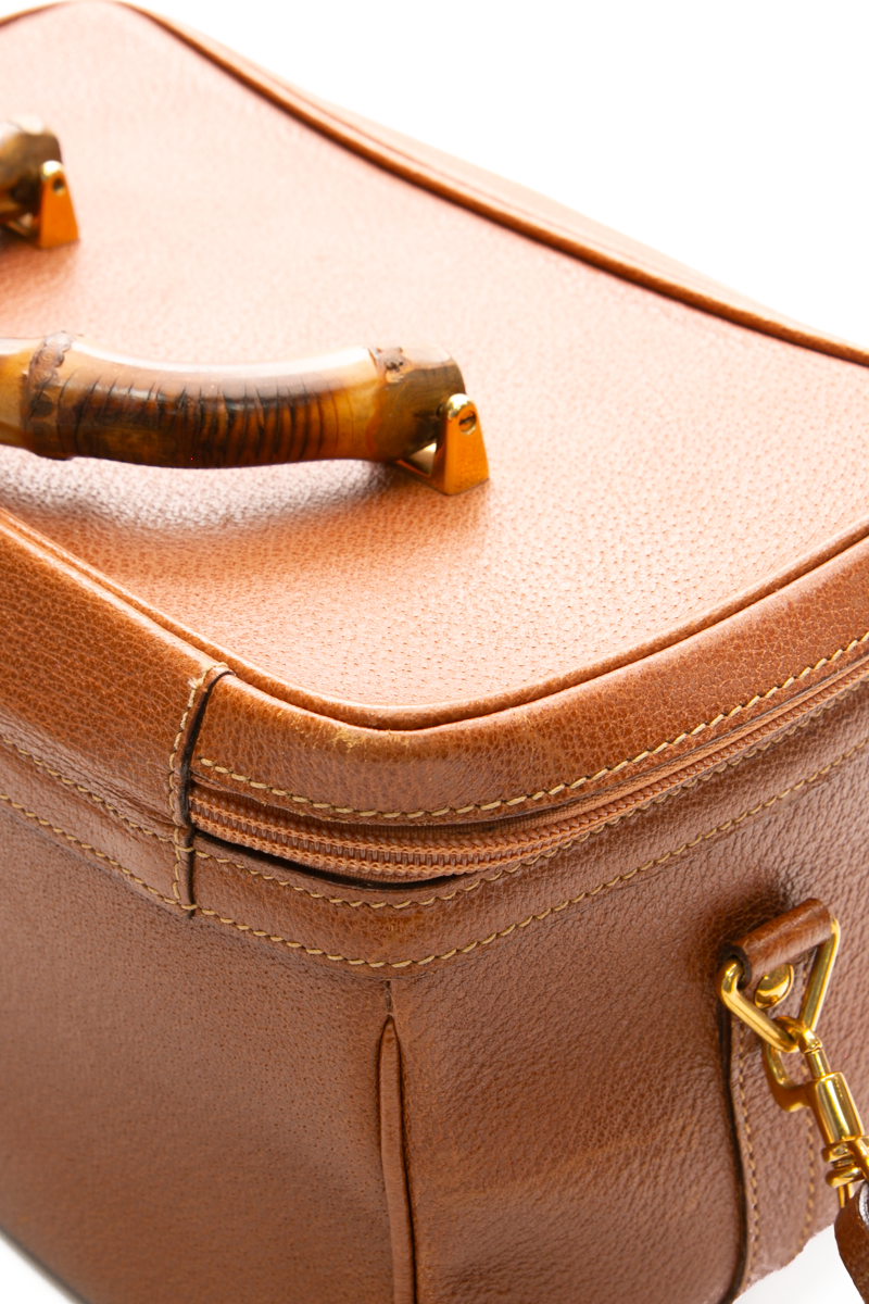 Vintage Bamboo Vanity Case