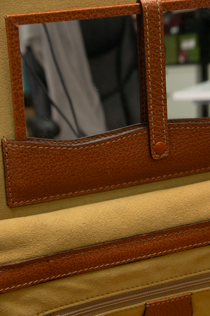 Vintage Bamboo Vanity Case
