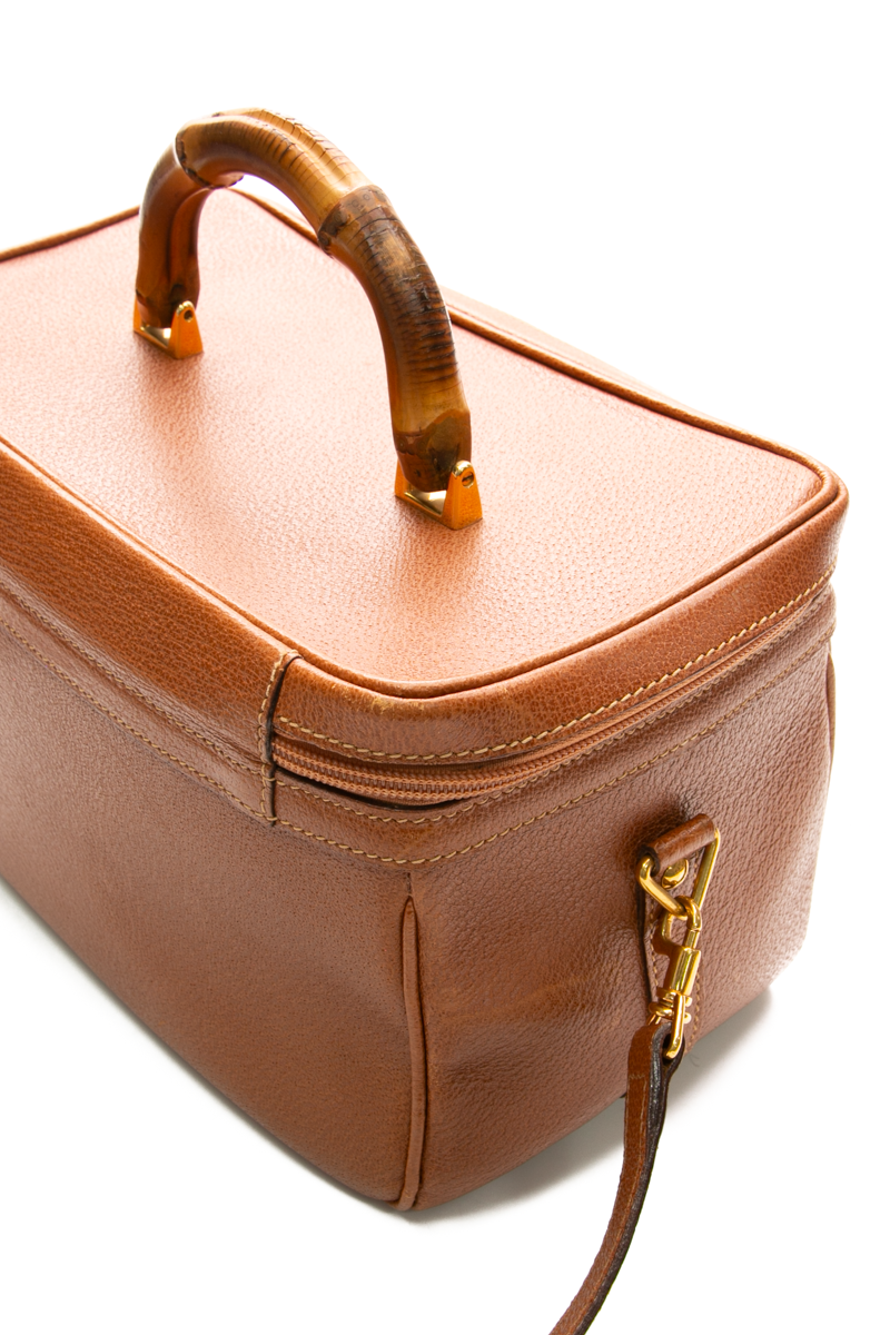 Vintage Bamboo Vanity Case