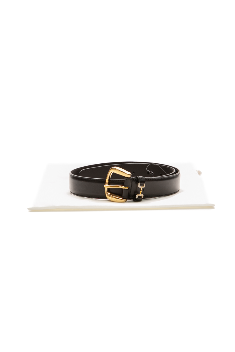 Crystal Horsebit Belt - Size 30