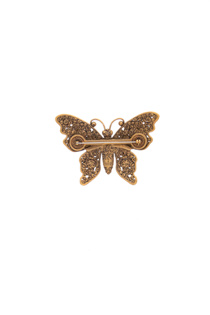 Crystal Butterfly Brooch