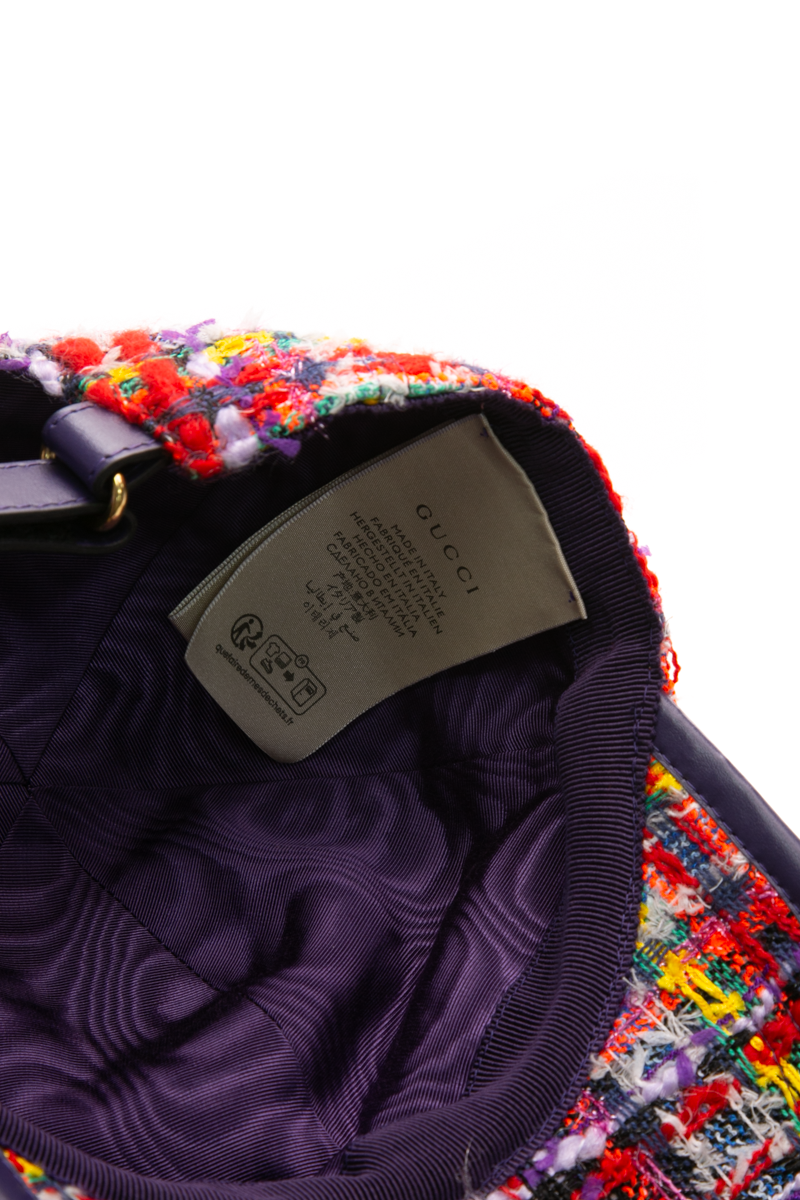 Tweed Baseball Cap - Size Large