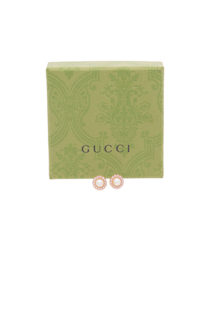 Pearl Crystal Stud Earrings