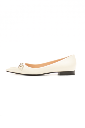 Gucci-Erin-Horsebit-Ballet-Flats-Size- 37.5-295737