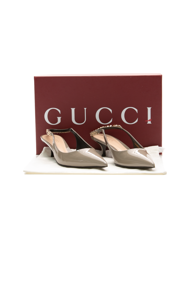 Signoria Pointed Toe Slingback Pumps - Size 38