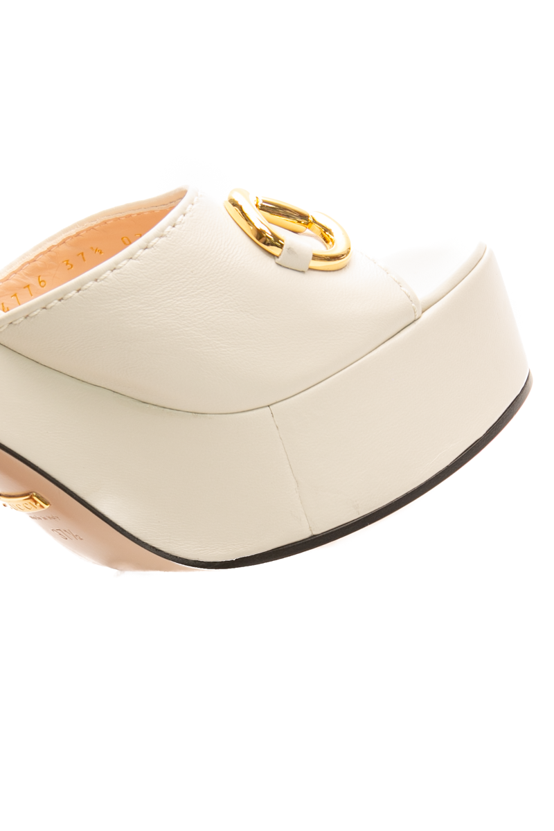 Horsebit Platform Sandals - Size 37.5