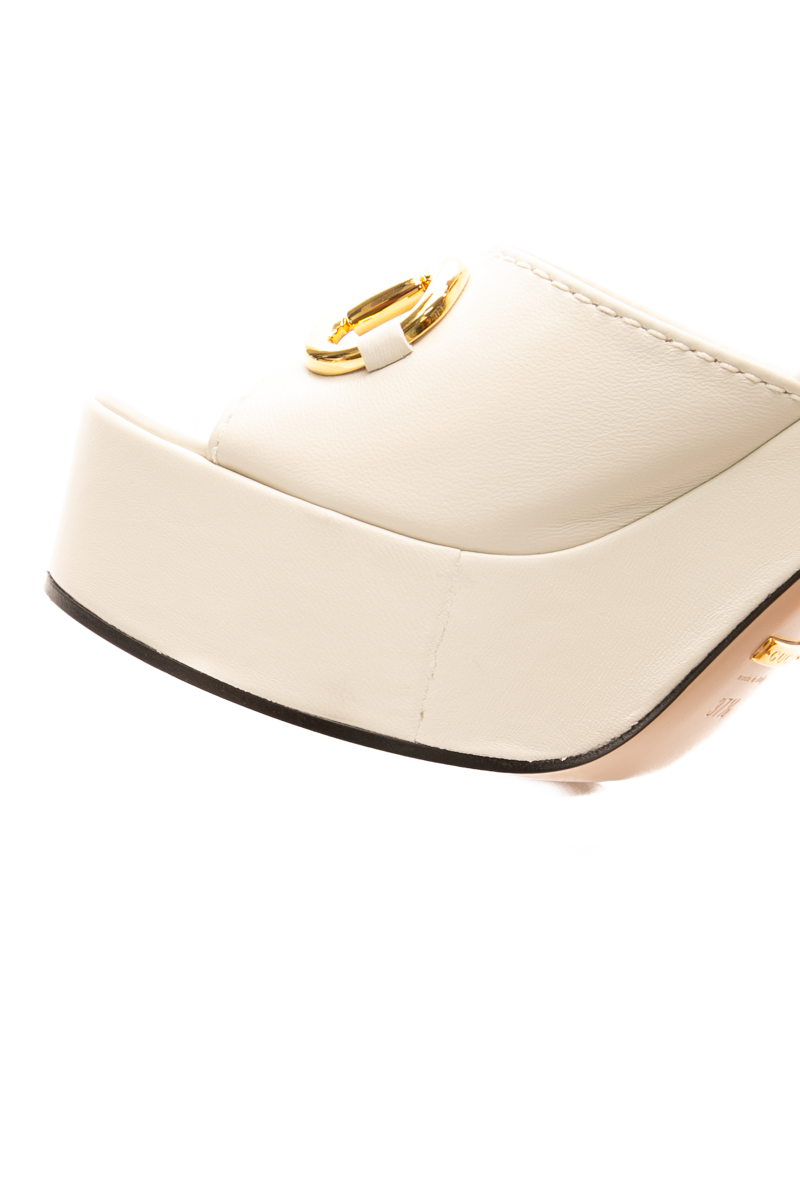 Horsebit Platform Sandals - Size 37.5
