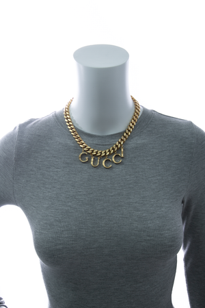 Script Choker Necklace