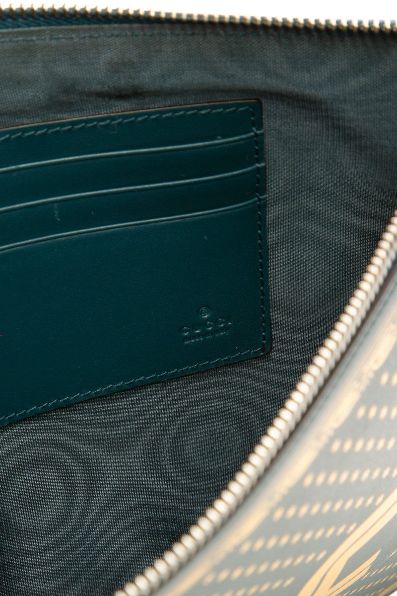 x Sega Guccy Zip Wristlet Pouch
