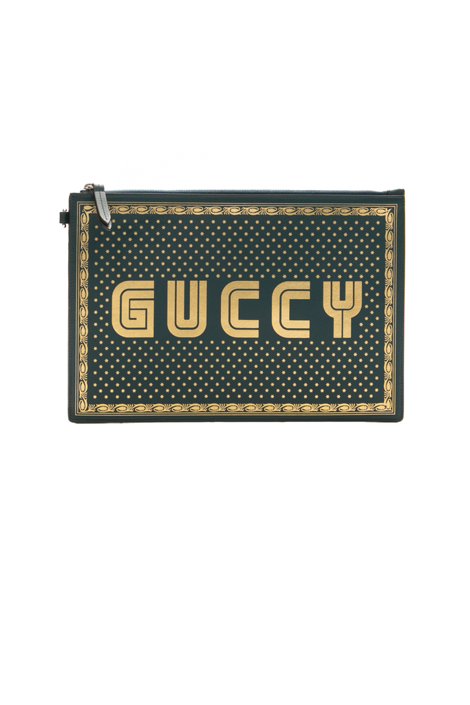 Gucci x Sega Guccy Zip Wristlet Pouch - Couture USA