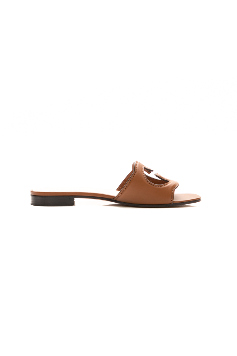 Cut Out Slide Sandals - Size 36.5