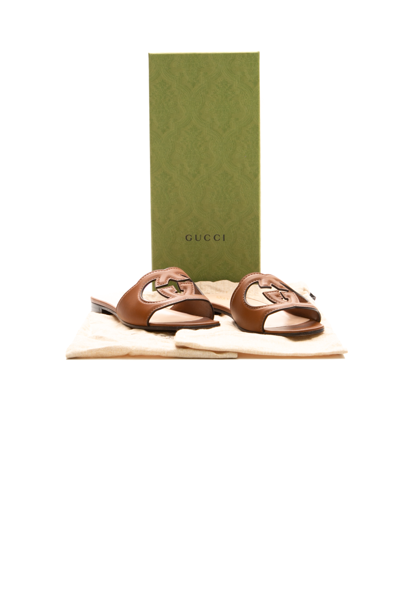 Cut Out Slide Sandals - Size 36.5
