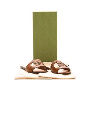 Cut Out Slide Sandals - Size 36.5