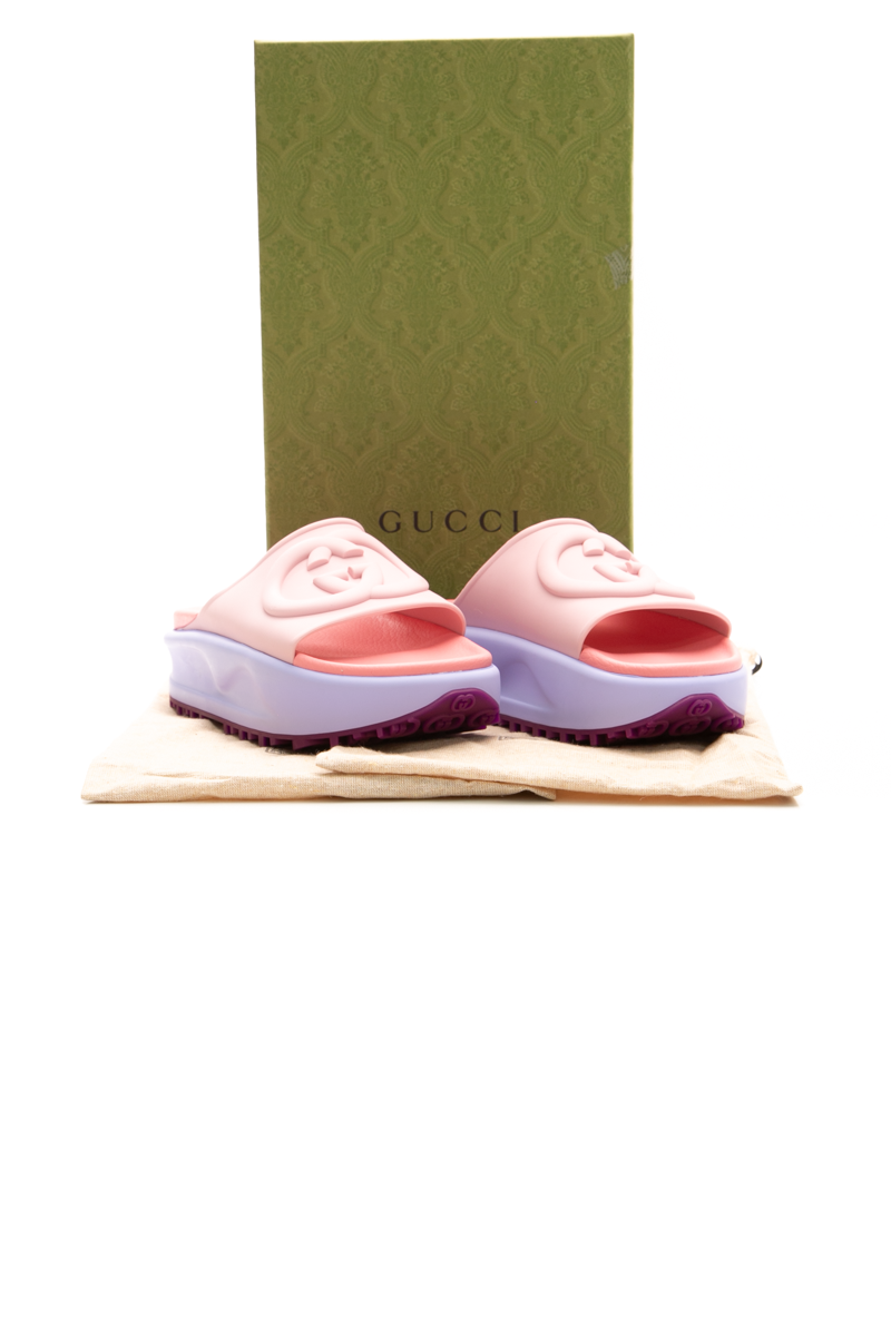 Cubic Rubber Platform Slides- Size 37